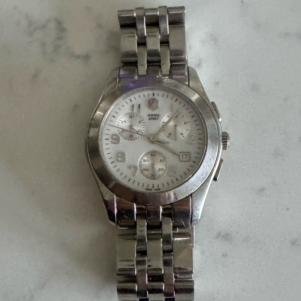 Men's Silver Analog Watch Swiss Army 24665